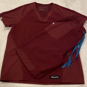 Figs Disney Mickey Mouse Scrubs *Top + Bottom* XS